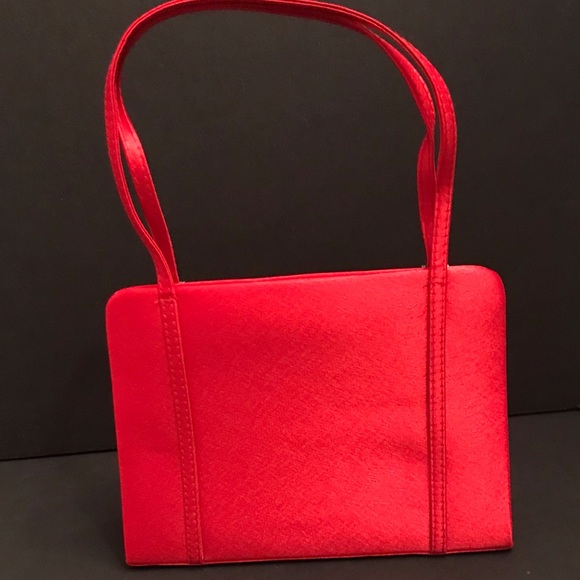 Bright Red Evening Purse - Picture 2 of 9
